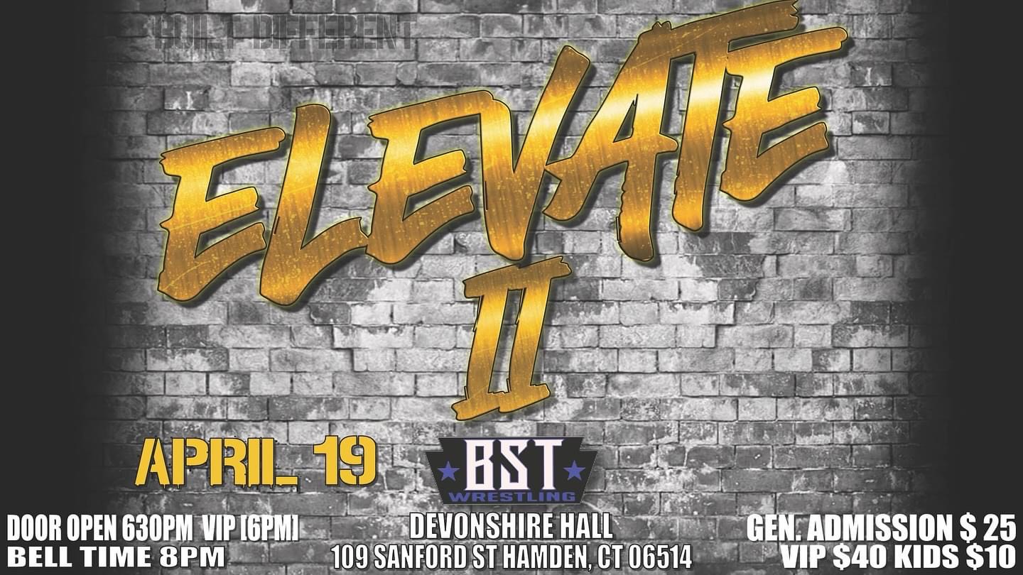 Blood Sweat And Tears Presents Elevate II This Friday!